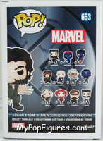 Logan from Marvel - Marvel Universe Pop! manufactured by Funko [Back]