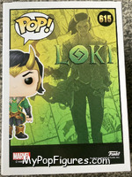 Loki from Marvel - Marvel Universe Pop! manufactured by Funko [Back]