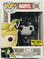 Loki (Black / White) (Helmet) from Marvel - Marvel Universe Pop! manufactured by Funko [Front]