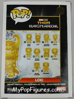 Loki (Gold Chrome) from Marvel - Marvel Stud10s Pop! manufactured by Funko [Back]