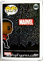 Miles Morales (Gamer) (Unmasked) from Marvel - Marvel Universe Pop! manufactured by Funko [Back]