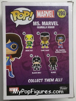 Ms. Marvel (Kamala Khan) from Marvel - Marvel Universe Pop! manufactured by Funko [Back]