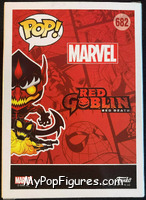 Red Goblin from Marvel - Marvel Universe Pop! manufactured by Funko [Back]