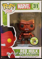 Red Hulk (Metallic) from Marvel - Marvel Universe Pop! manufactured by Funko [Front]