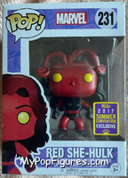 Red She-Hulk from Marvel - Marvel Universe Pop! manufactured by Funko [Front]