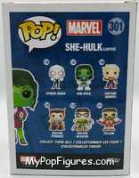 She-Hulk (Lawyer) from Marvel - Marvel Universe Pop! manufactured by Funko [Back]