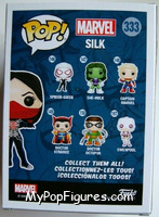 Silk from Marvel - Marvel Universe Pop! manufactured by Funko [Back]