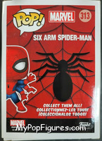 Six Arm Spider-Man from Marvel - Marvel Universe Pop! manufactured by Funko [Back]