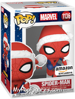 Spider-Man (Santa Hat) from Marvel - Marvel Universe Pop! manufactured by Funko [Front]