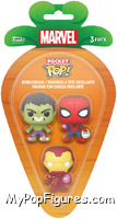 Spider-Man / Iron Man / Hulk (Easter) from Marvel - Pocket Pop! manufactured by Funko [Front]