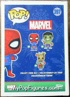 Spider-Man (Christmas) from Marvel - Pop! Vinyl Figures manufactured by Funko [Back]