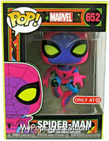 Spider-Man (Blacklight) from Marvel - Marvel Universe Pop! manufactured by Funko [Front]