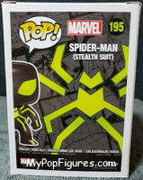 Spider-Man (Stealth Suit) from Marvel - Marvel Universe Pop! manufactured by Funko [Back]