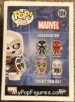 Taskmaster from Marvel - Marvel Universe Pop! manufactured by Funko [Back]