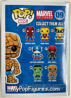 Thing (Metallic / Blue Eyes) from Marvel - Marvel Universe Pop! manufactured by Funko [Back]