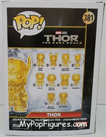 Thor (Gold Chrome) from Marvel - Marvel Stud10s Pop! manufactured by Funko [Back]