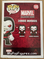 Zombie Morbius from Marvel - Marvel Universe Pop! manufactured by Funko [Back]