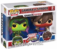 Gamora (Green Boots) vs Strider from Marvel vs Capcom - Pop! Sets manufactured by Funko [Front]