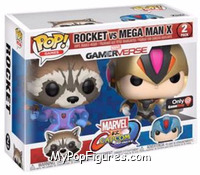 Rocket (Purple Suit) vs Mega Man X from Marvel vs Capcom - Pop! Sets manufactured by Funko [Front]