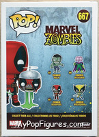 Zombie Deadpool from Marvel Zombies - Pop! Vinyl Figures manufactured by Funko [Back]