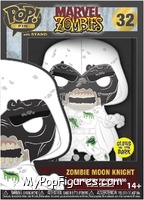 Zombie Moon Knight (Glows in the Dark) from Marvel Zombies - Pop! Pins manufactured by Funko [Front]