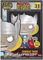 Zombie Thor (Glows in the Dark) from Marvel Zombies - Pop! Pins manufactured by Funko [Front]