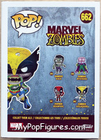 Zombie Wolverine (Glows in the Dark) from Marvel Zombies - Pop! Vinyl Figures manufactured by Funko [Back]