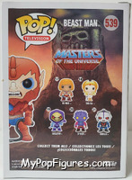 Beast Man (Flocked) from Masters of the Universe - Pop! Vinyl Figures manufactured by Funko [Back]