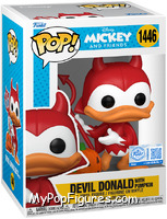Devil Donald with Pumpkin from Mickey and Friends - Pop! Vinyl Figures manufactured by Funko [Front]