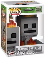 Flaming Skeleton from Minecraft - Pop! Vinyl Figures manufactured by Funko [Front]