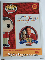 Mister Rogers (King Puppet) from Mister Rogers' Neighborhood - Pop! Vinyl Figures manufactured by Funko [Back]