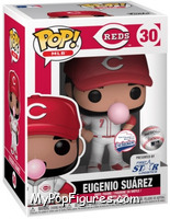 Eugenio Suarez (Reds / White) from MLB - Pop! Vinyl Figures manufactured by Funko [Front]