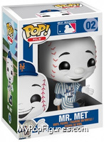 Mr. Met (Mets / Pinstripes) from MLB Mascots - Pop! Vinyl Figures manufactured by Funko [Front]