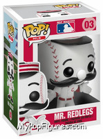 Mr. Redlegs (Reds / White) from MLB Mascots - Pop! Vinyl Figures manufactured by Funko [Front]