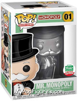 Mr. Monopoly (Silver) from Monopoly - Pop! Vinyl Figures manufactured by Funko [Front]