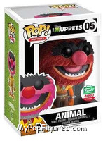 Animal (Flocked) from Muppets - Pop! Vinyl Figures manufactured by Funko [Front]