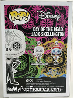 Jack Skellington (Day of the Dead) (Glow in the Dark) from Nightmare Before Christmas - Pop! Vinyl Figures manufactured by Funko [Back]