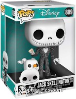 Jack Skellington with Zero (10" Scale) from Nightmare Before Christmas - Pop! Vinyl Figures manufactured by Funko [Front]