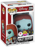 Sally (Seated) (Glow in the Dark) (Flocked) from Nightmare Before Christmas - Pop! Vinyl Figures manufactured by Funko [Front]