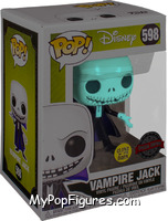 Vampire Jack (Glow in the Dark) from Nightmare Before Christmas - Pop! Vinyl Figures manufactured by Funko [Front]