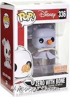 Zero with Bone from Nightmare Before Christmas - Pop! Vinyl Figures manufactured by Funko [Front]