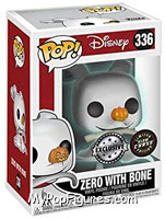 Zero with Bone (Glow in the Dark) (Chase) from Nightmare Before Christmas - Pop! Vinyl Figures manufactured by Funko [Front]