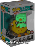 Zero in Duck Cart (Glow in the Dark) (Trains) from Nightmare Before Christmas - Pop! Vinyl Figures manufactured by Funko [Front]