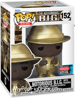 Notorious B.I.G. (with Fedora) (Gold) from Notorious B.I.G. - Pop! Vinyl Figures manufactured by Funko [Front]