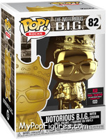 Notorious B.I.G. (with Crown) (Gold) from Notorious B.I.G. - Pop! Vinyl Figures manufactured by Funko [Front]