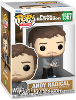 Andy Radical (Opposum) from Parks and Recreation - Pop! Vinyl Figures manufactured by Funko [Front]