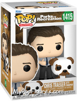 Chris Traeger (with Champion) from Parks and Recreation - Pop! Vinyl Figures manufactured by Funko [Front]