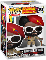 George "Uncle Jam" Clinton from Parliament Funkadelic - Pop! Albums manufactured by Funko [Front]