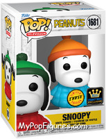 Snoopy (Blue Puffer Jacket) (Chase) from Peanuts - Pop! Vinyl Figures manufactured by Funko [Front]