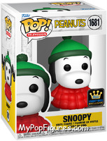 Snoopy (Red Puffer Jacket) from Peanuts - Pop! Vinyl Figures manufactured by Funko [Front]